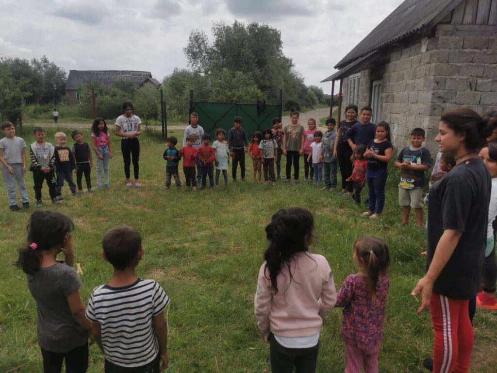 Illustrative, summer kids camp, filled with Ukrainian kids.